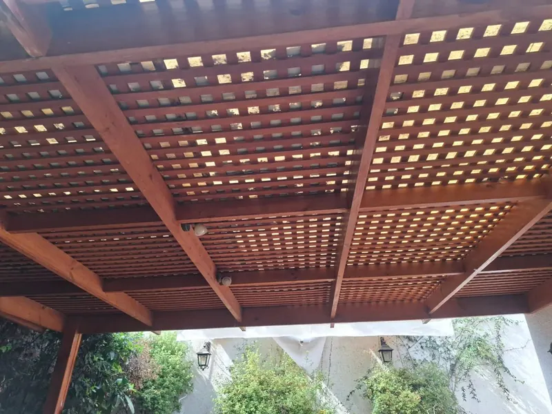 Pérgola de madera